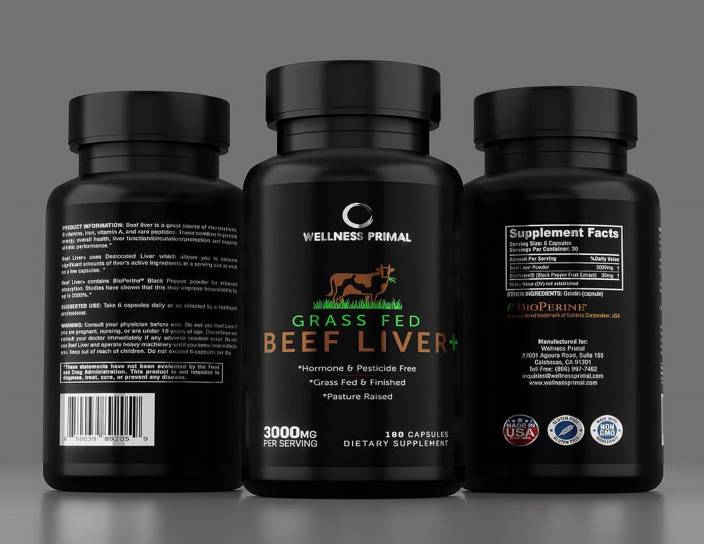 180 Capsules Beef Liver Supplement U55160