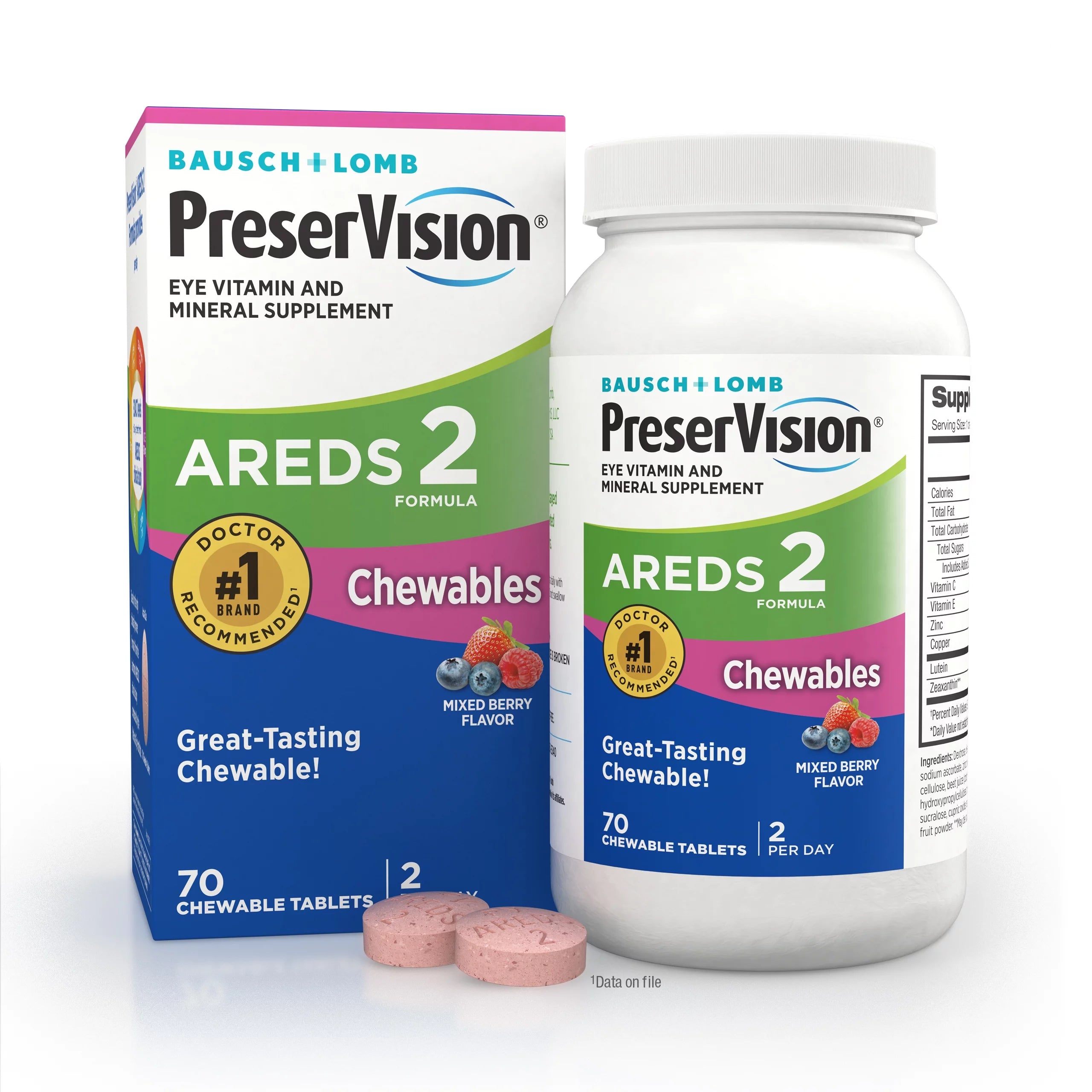 70 Chewable Tablets Eye Vitamin and Mineral Supplement M553