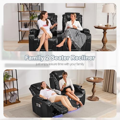 Blue Power Reclining Loveseat Sofa A471260
