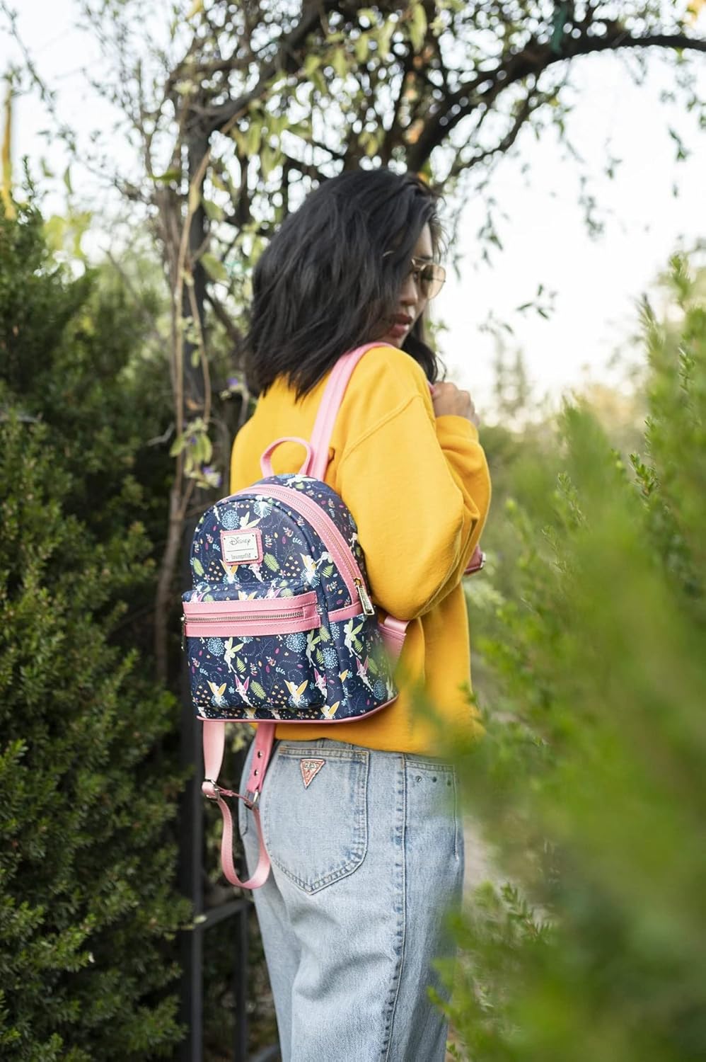 Pink Glow in the Dark Allover Print Backpack U39196