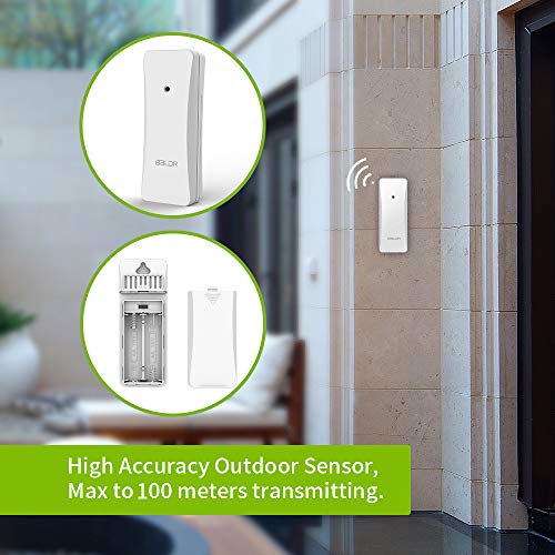 Wireless Indoor/Outdoor Thermometer Hygrometer with Touch Screen Digital Weather Station E97201