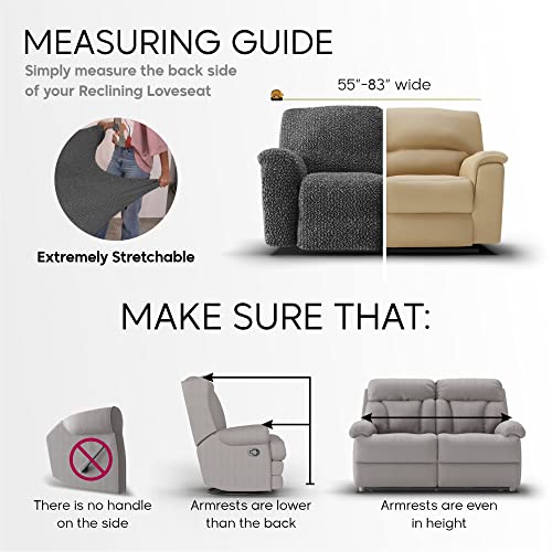 Blue Polyester Recliner Sofa Cover I95356