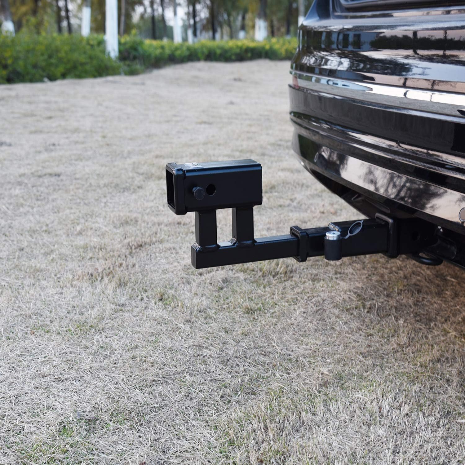 2" Receiver Trailer Hitch Extender Adapter, 4-1/4 inch Rise/Drop, 1-1/4 inch Solid Shank, 8-5/8" Extension Pack of 2 Z47860