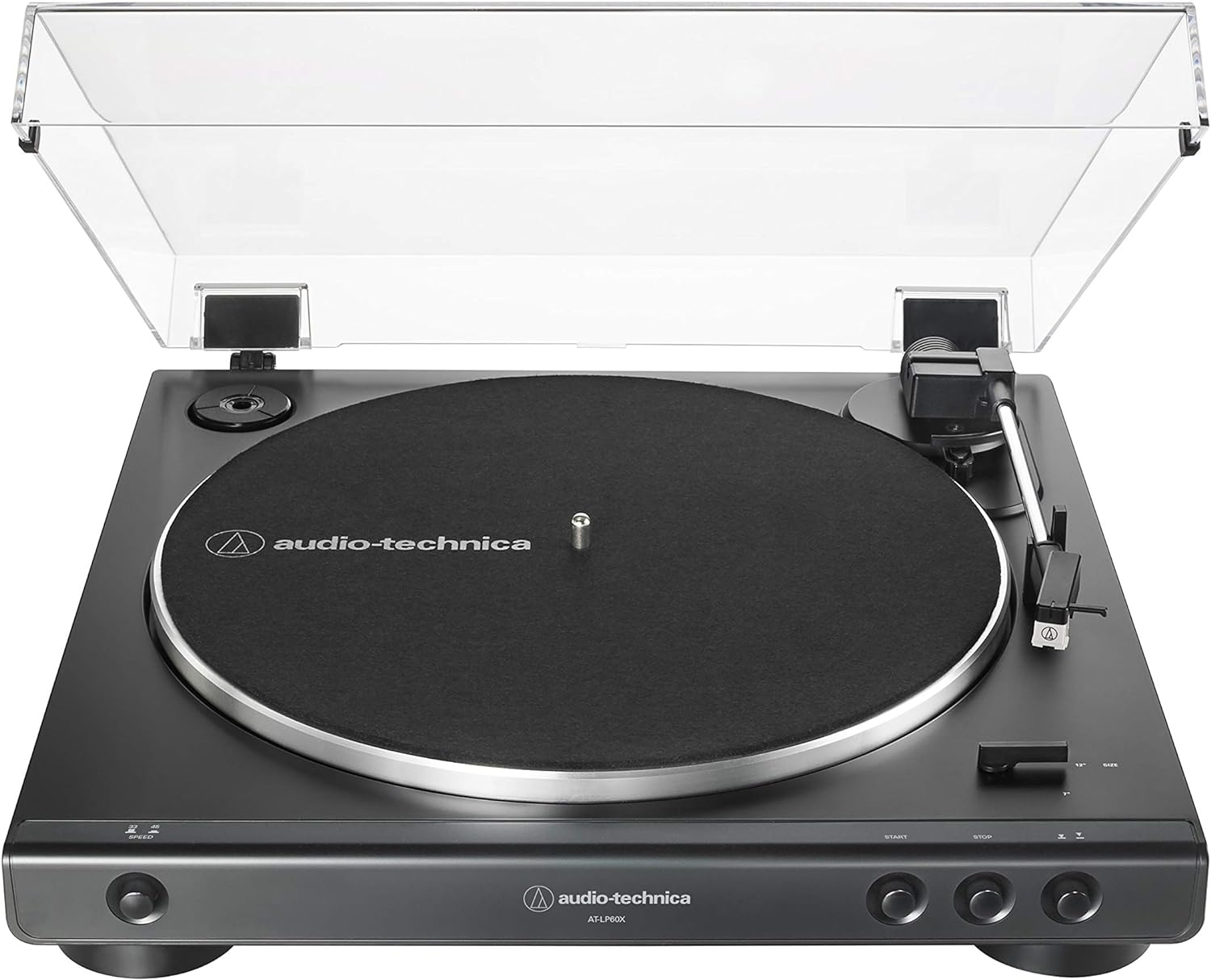 Black Fully Automatic Belt-Drive Stereo Turntable X58411