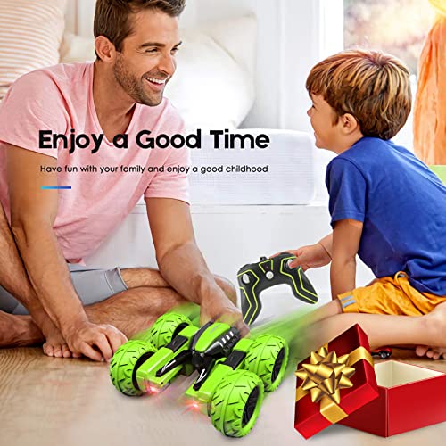 Green 4WD RC Stunt Car V36849