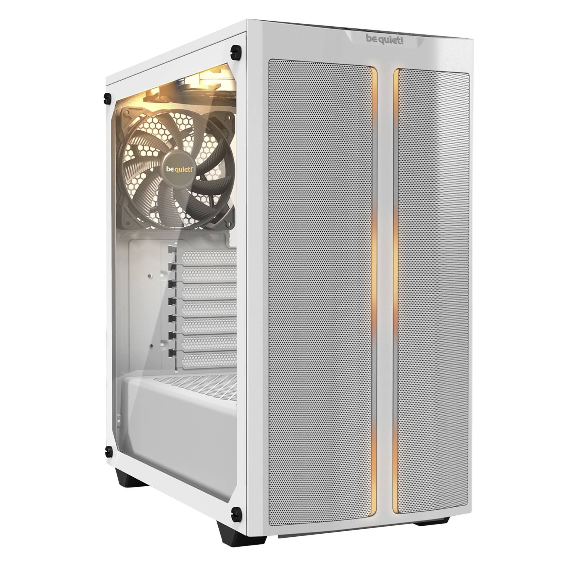 White Midi Tower Case with Tempered Glass F98259