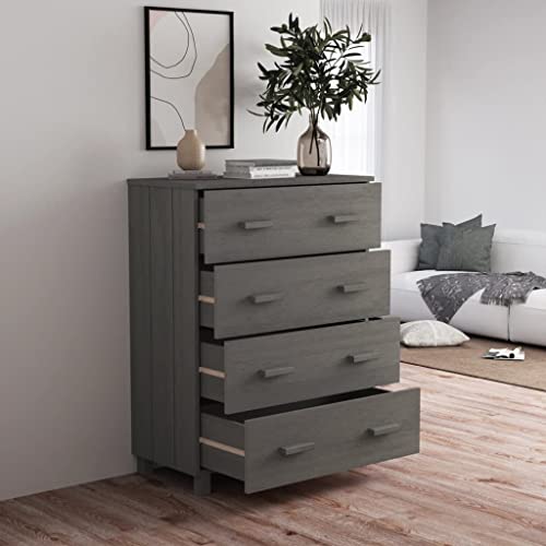 Light Gray Solid Wood Pine Sideboard E634598