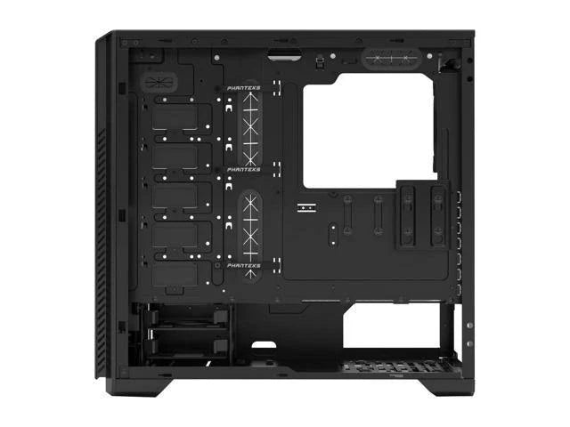 Satin Black ATX Mid Tower Case with Tempered Glass Panel F959
