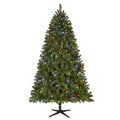 7.5 ft Pre-Lit LED Slim Artificial Christmas Tree C65603