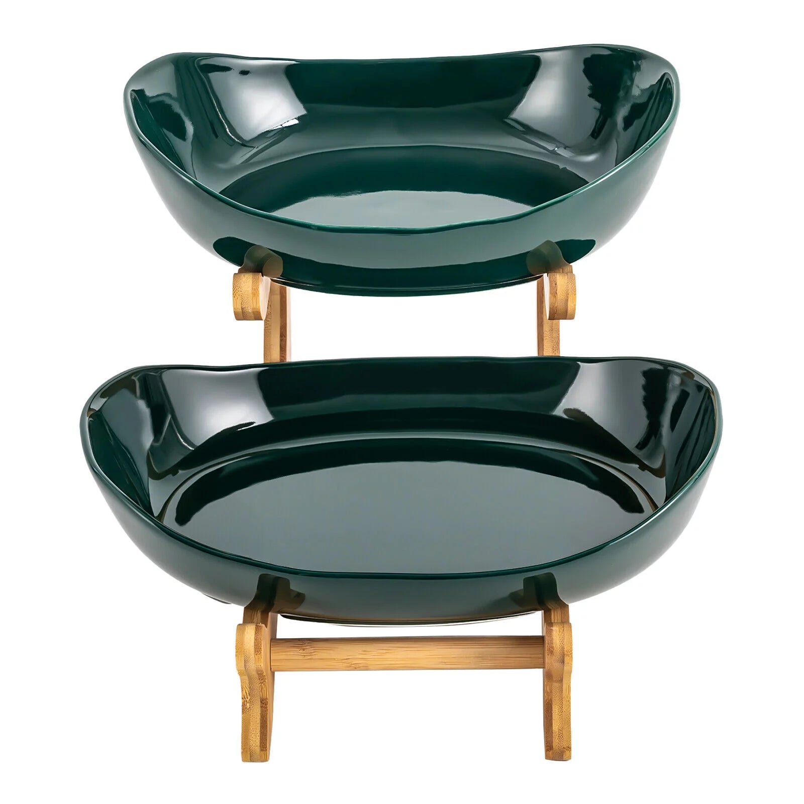 2-Tier Kitchen Countertop Fruit Bowl Fruit Basket B18548