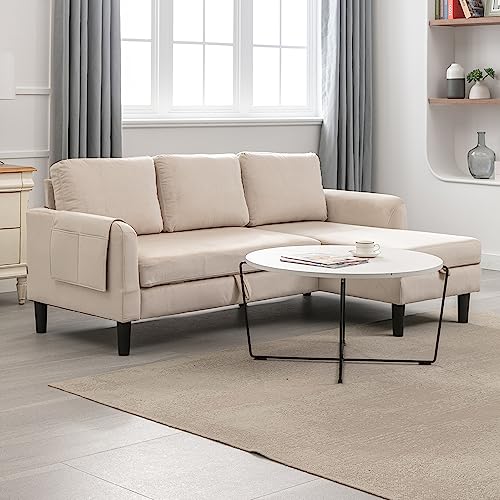 3 Seats Sleeper Sectional Sofa with Pull Out Bed F465861