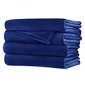 Queen Size Velvet Plush Heated Blanket with 2 Digital Controllers T39296