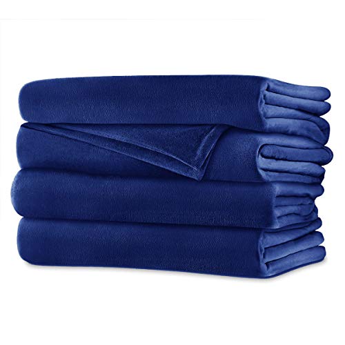 Queen Size Velvet Plush Heated Blanket with 2 Digital Controllers T39296