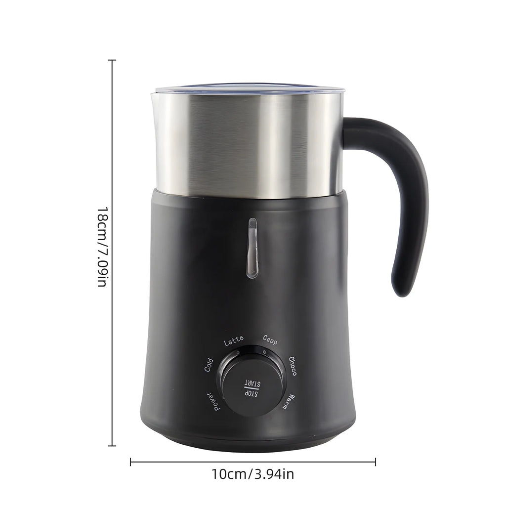 5 in 1 Electric Milk Frother - 24oz/700ml Hot and Cold Foam Maker and Milk Warmer 500W Non-Slip Coffee Frother G804706
