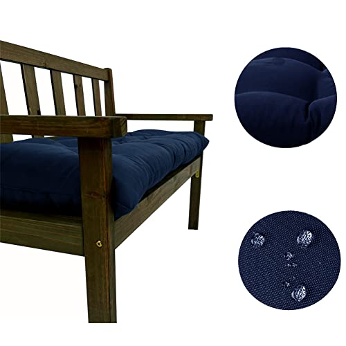 Waterproof Bench Cushion with Ties (47.2*19.7inch, burgundy) G132