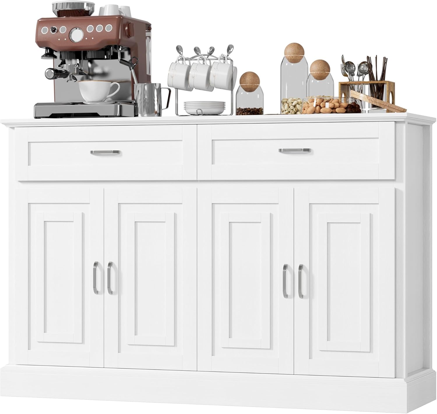 55.1" Sideboard Buffet Cabinet with 2 Drawers and 4 Doors R239