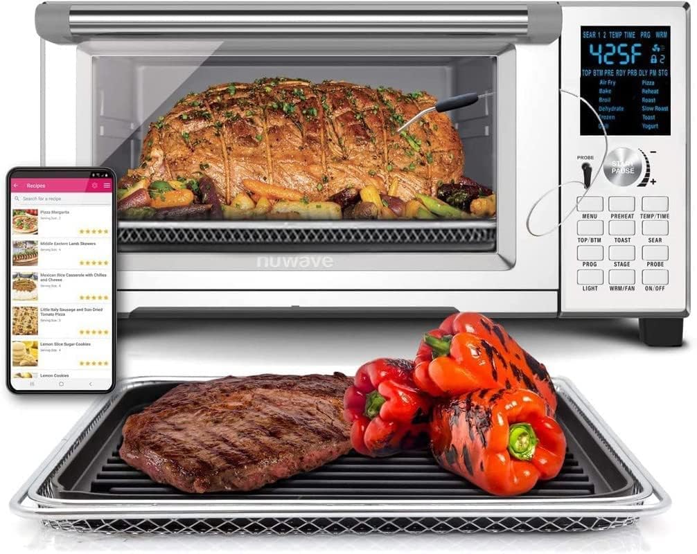30-Qt XL Air Fryer Toaster Oven with Temperature Probe Q1578