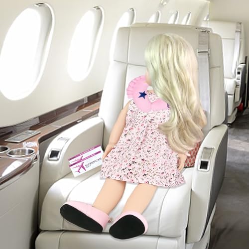 17Pcs 18 Inch Doll Clothes and Accessories Travel Play Set with Travel Pillow Camera J926827