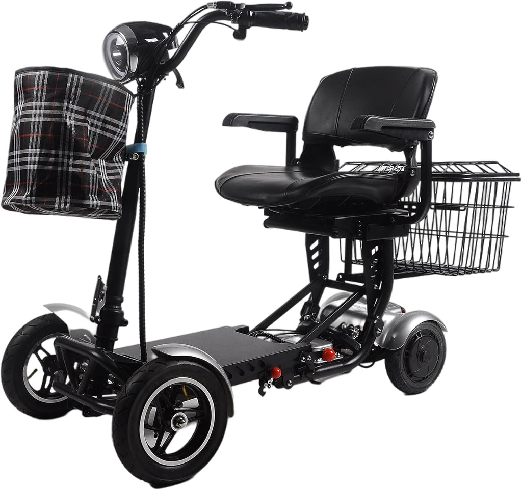 Foldable 4 Wheel Mobility Scooter with Long Range Battery 15.6AH P37086