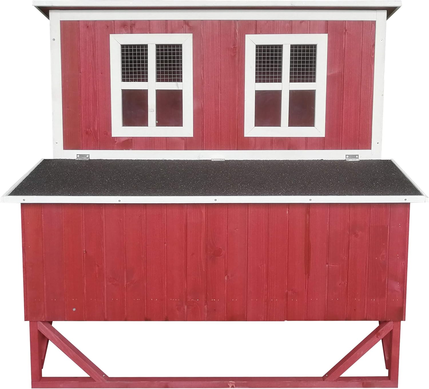 Large Wood Chicken Coop with 4 Nesting Box S171930