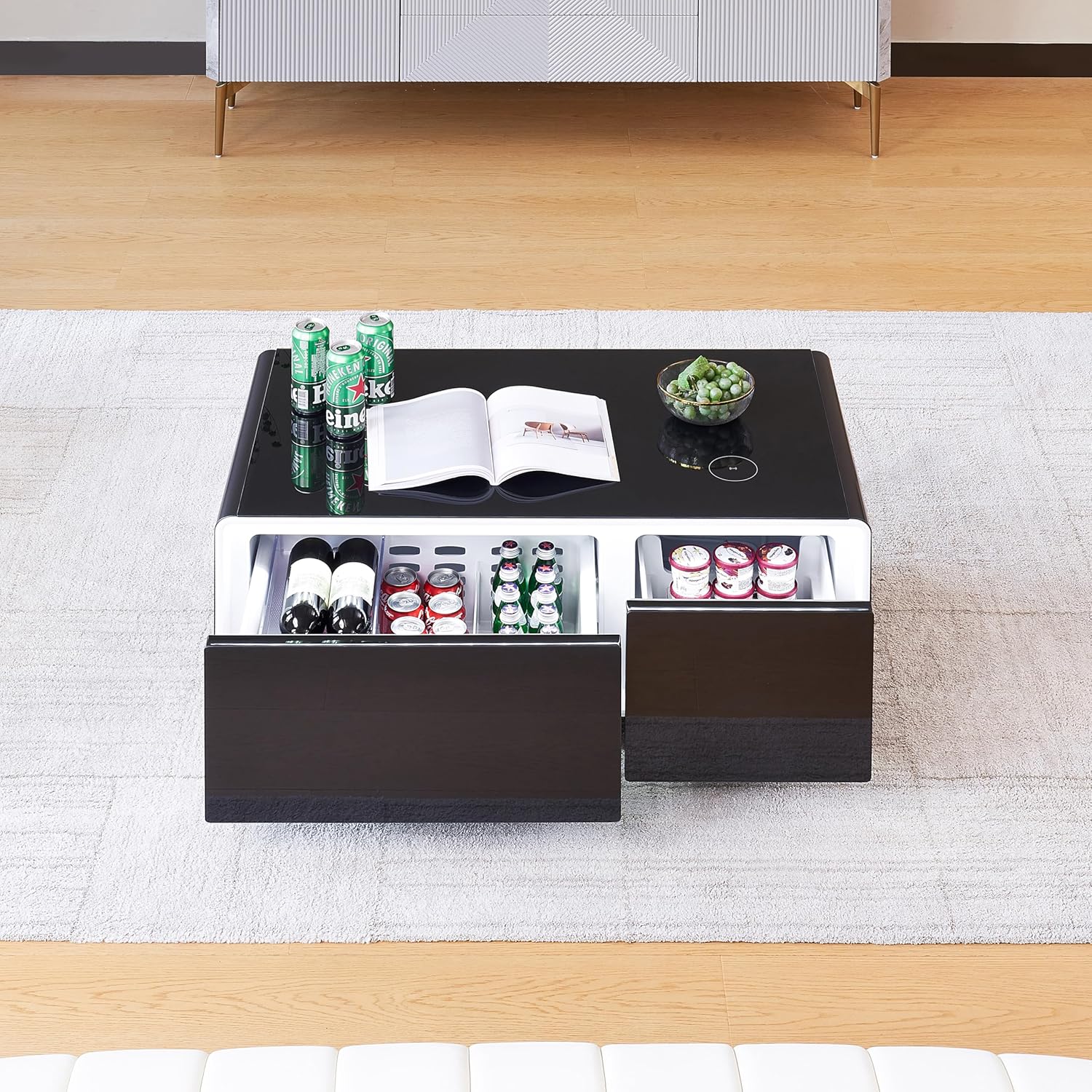 Multifunctional Coffee Table with Cooler and Frozen R958705