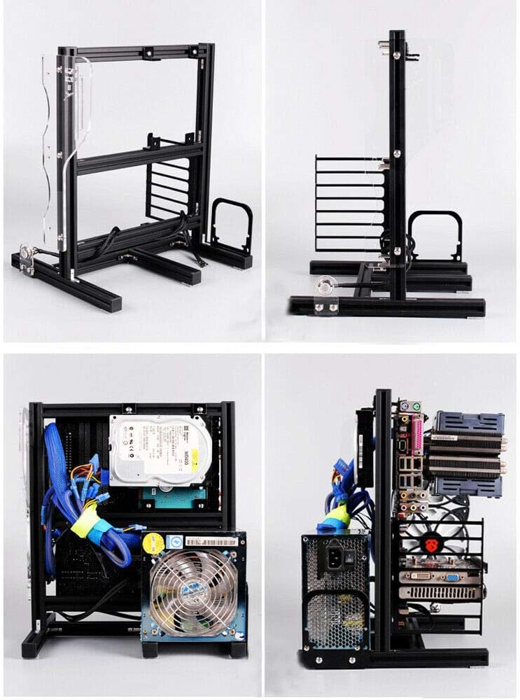 Open Bare Metal PC Motherboard Case Frame N198