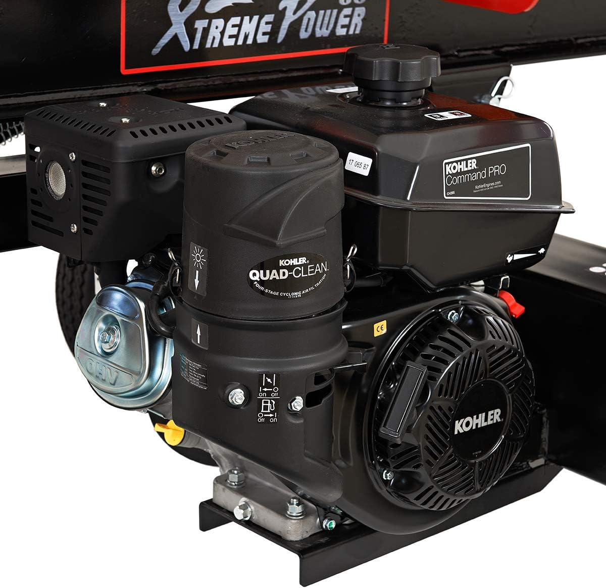 Dual Position Log Splitter Gas 196cc 25-Ton Hydraulic Wood Cutter J4555