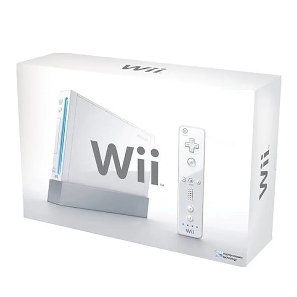 Wii Console White with Wii Remote Controller, Wireless Gamepad, Silicone Case White & Black HDMI Cable M59360
