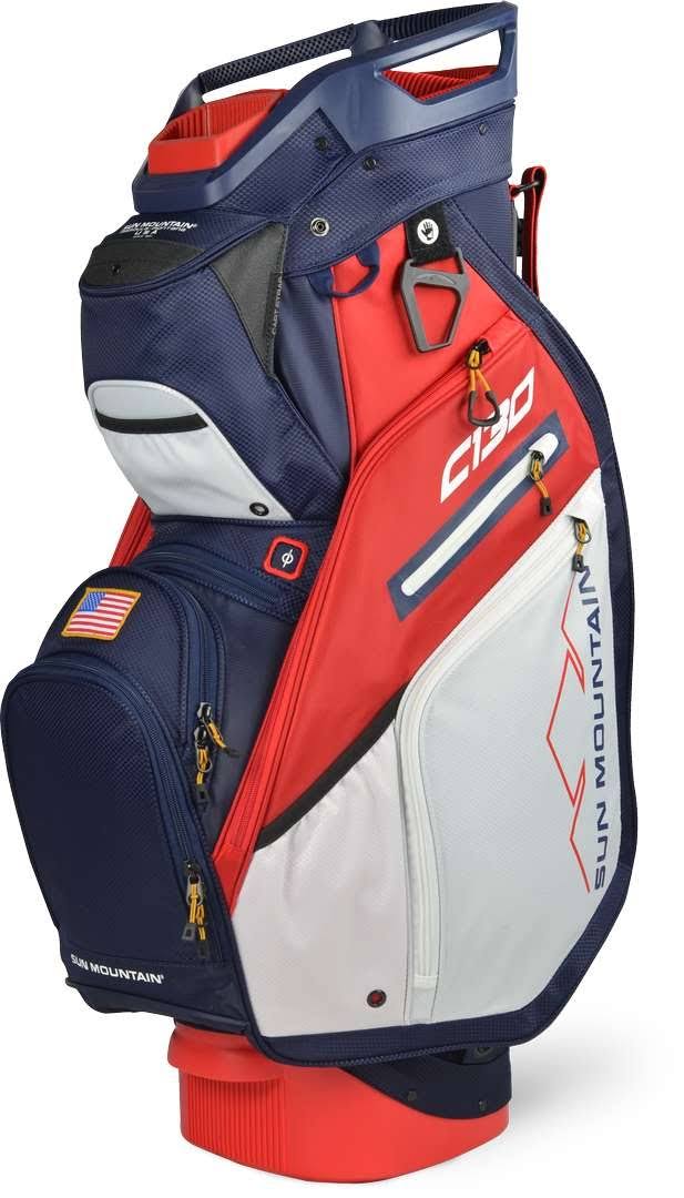 Black/Charcoal/White/Red Cart Bag W2766