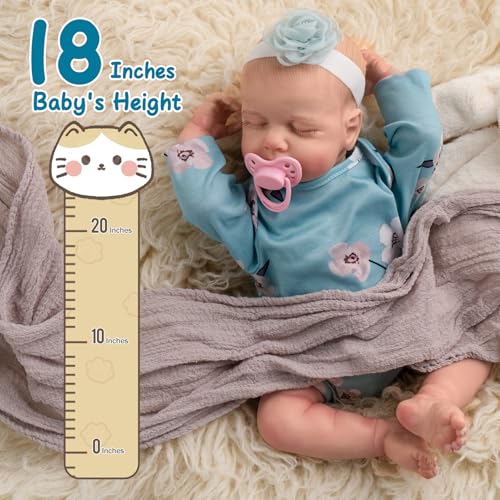 18 Inch Realistic Reborn Baby Doll with Pink Clothing C82320
