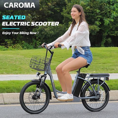 1200W Electric Scooter with Seat, 20" Fat Tire, 48V Removable Battery L197