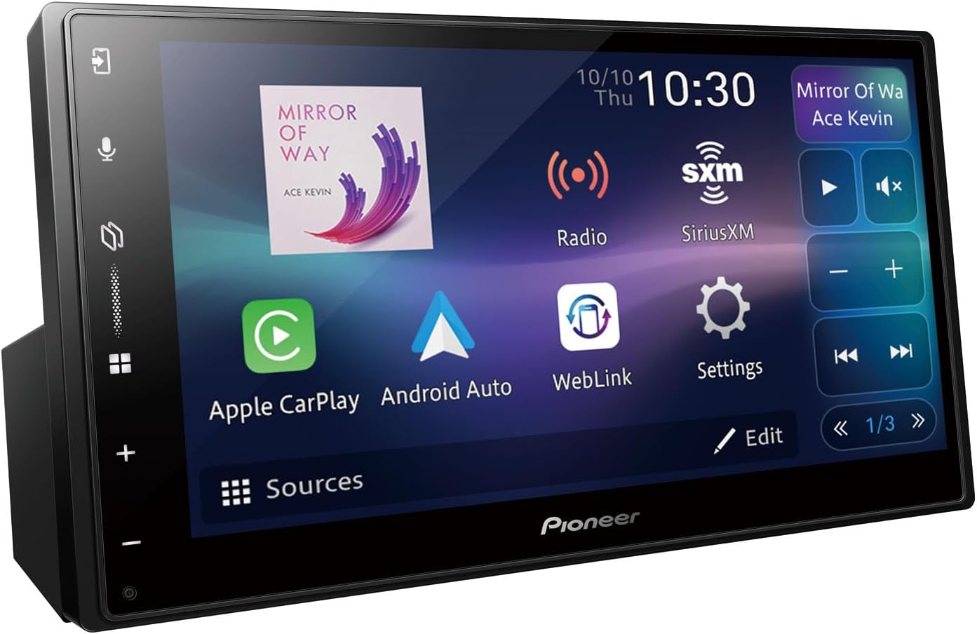 6.8" Double Din Multimedia Digital Media Receiver with Touchscreen Q639812
