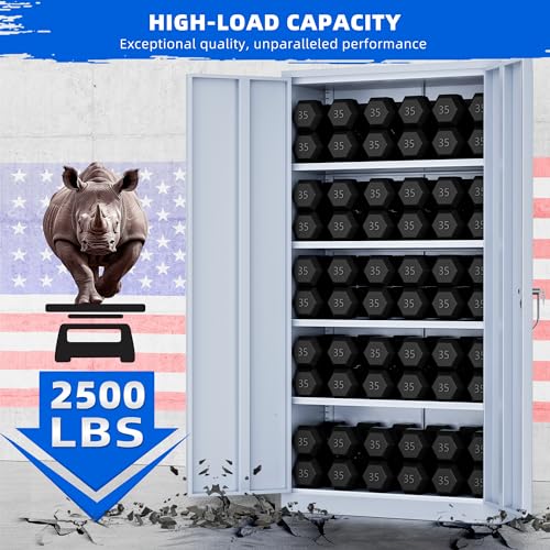 Black Steel Lockable Storage Cabinet O76382