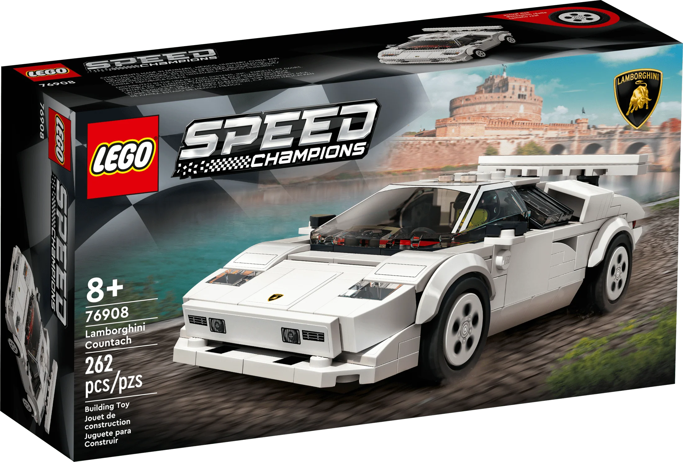 Lamborghini Countach Race Car Toy Building Set G4610