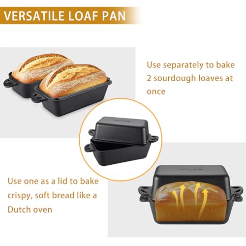 Cast Iron 9x5 Inch Loaf Pan with Lid 2 Piece Set M9221