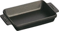 Matte Black Cast Iron Mini Rectangular Baker A469685