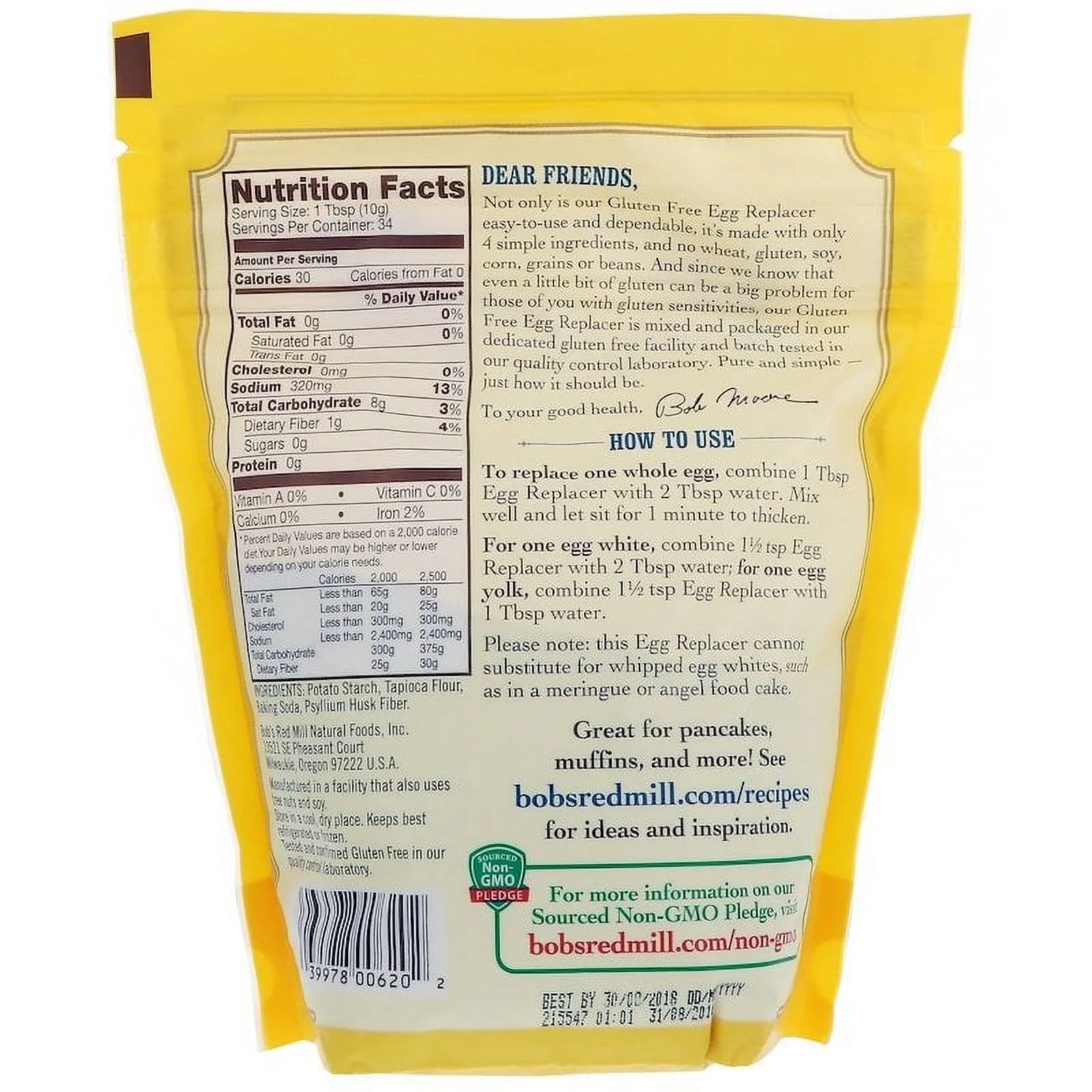 12 oz Egg Replacer Pack of 4 Y277393