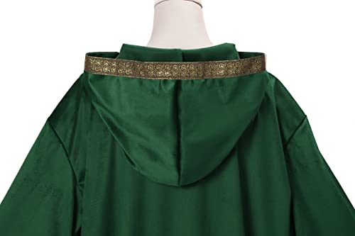 Wizard Robe with Hood Sleeves Halloween Costume Cloak L781889