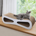 Grey Cardboard Cat Scratcher Lounge O778866