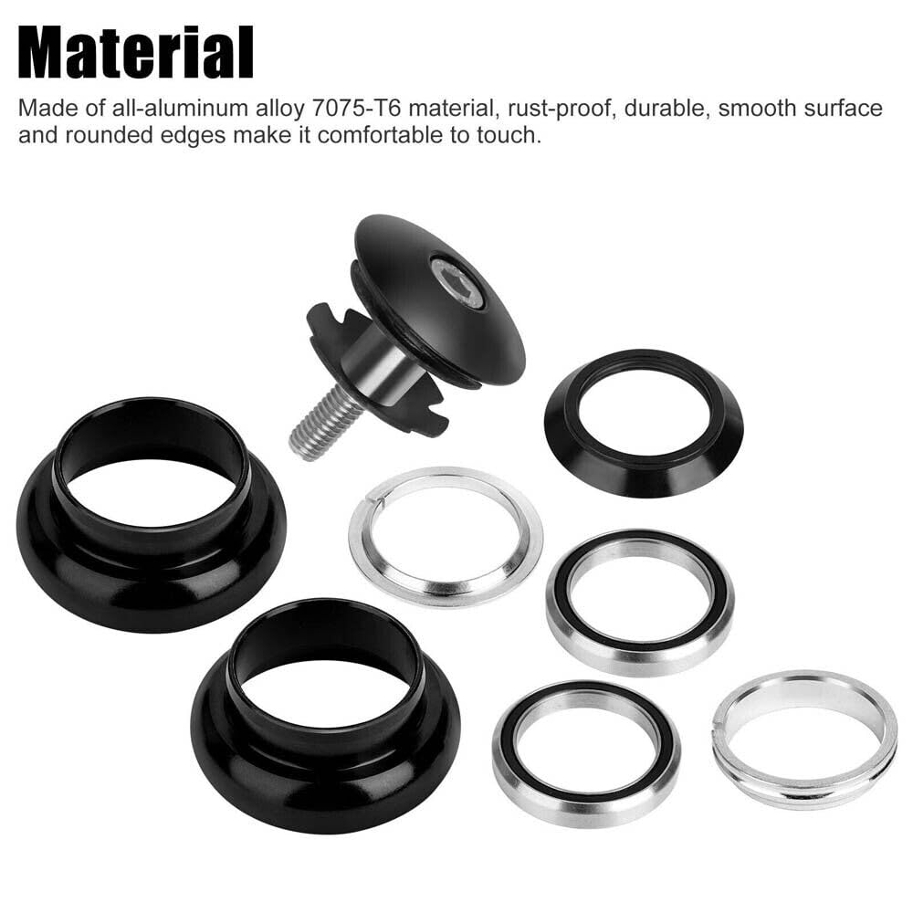 2PCS 34mm 1-1/8" Threadless Sealed External Bearing Headset Kits for Bicycle R110823