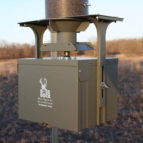 12 Volt High Torque Motor Automatic Hunting Game Feeder Conversion Kit with Timer Holder and Large Swing Door Slinger I8547