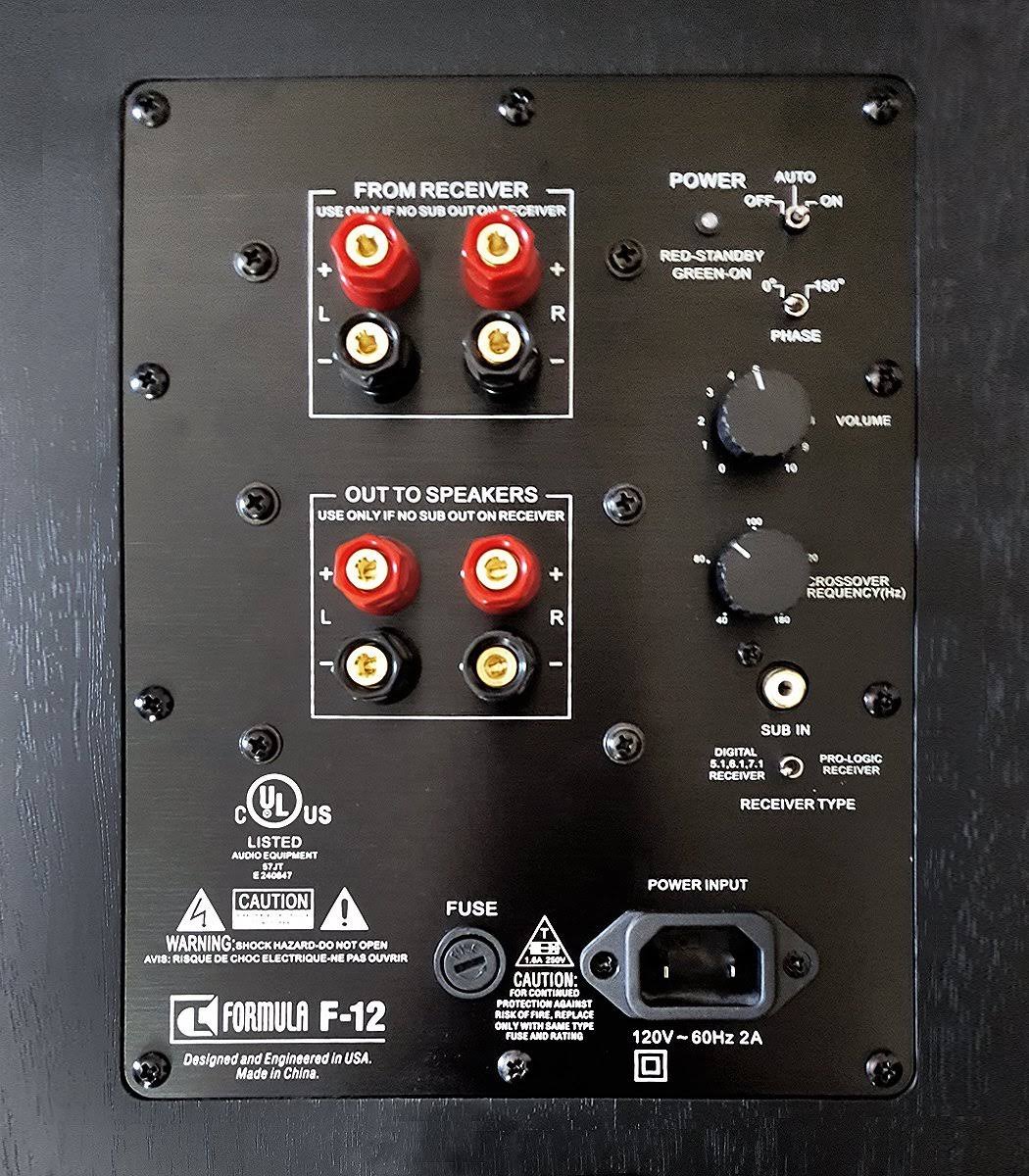 Black Subwoofer U372