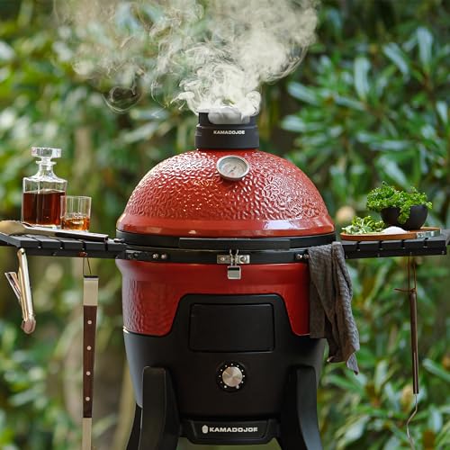 18-inch Ceramic Wood Pellet Grill and Smoker with Cart T768868