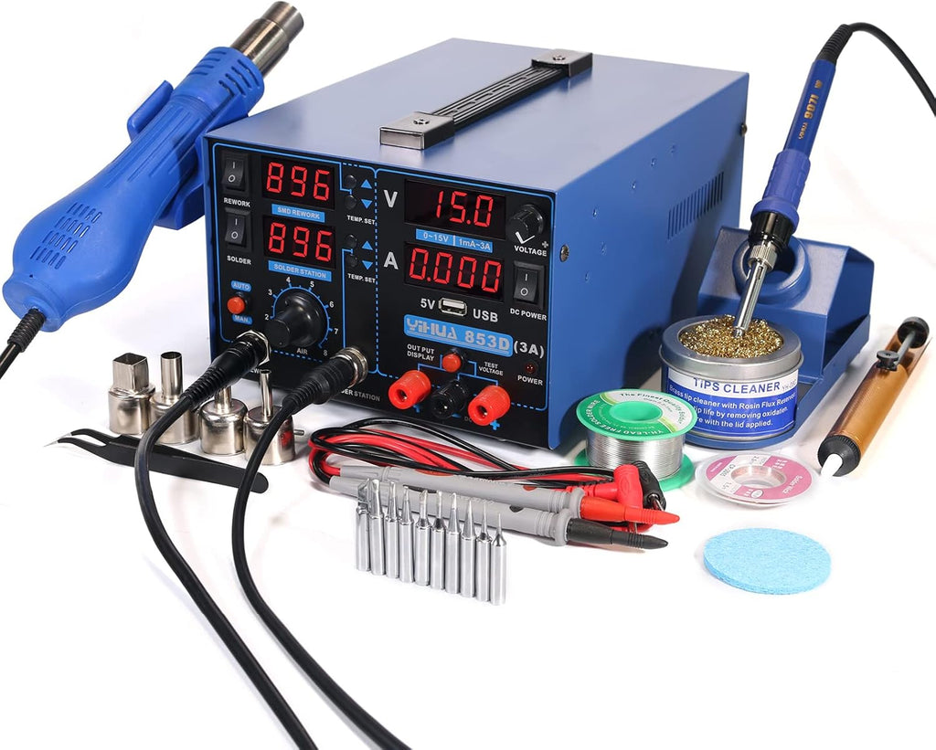 USB 3A Soldering Station, Hot Air Rework Station and Power Supply F166159