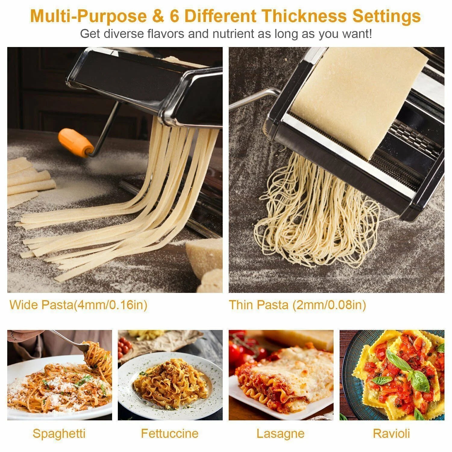 6" Stainless Steel Pasta Maker U960