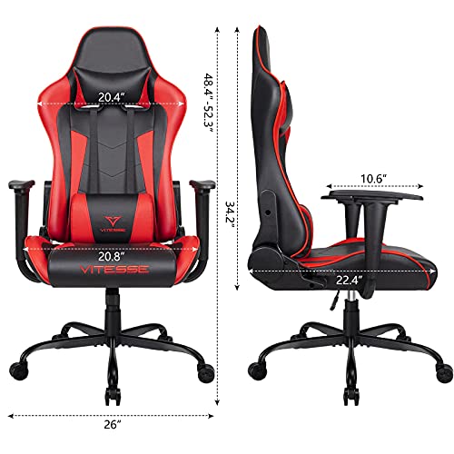 Purple Gaming Chair with Lumbar Support and Headrest K822