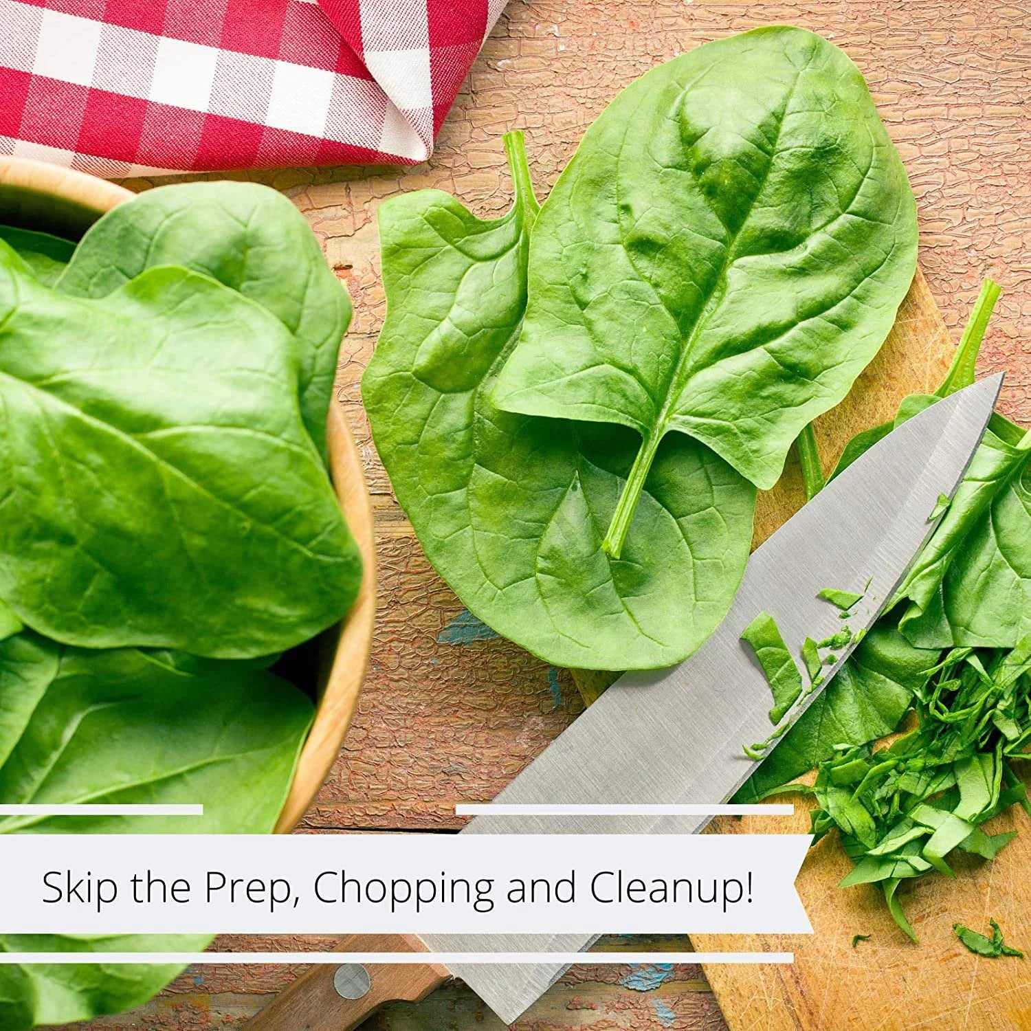 Chopped Dried Spinach Flakes, 1 lb Bulk Container L36052