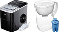 Ice Maker Countertop and Water Filter Pitcher with Filter Change Indicator and 1 Elite Filter G405