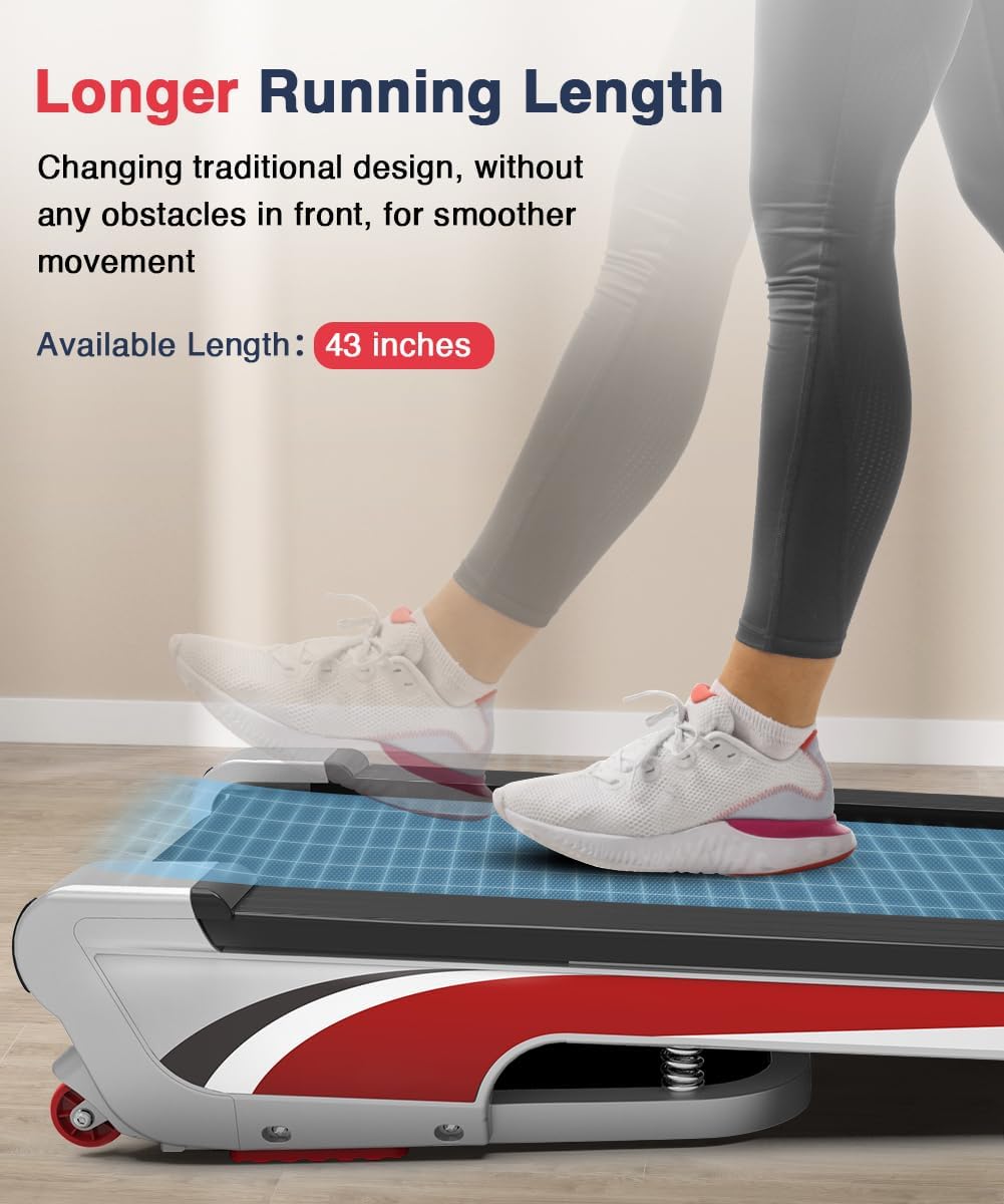 Walking Pad Treadmill with 6% Incline, 350+ lb Capacity W65267