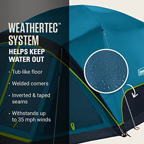 4/6 Person Weatherproof Camping Tent with Screened Porch A656